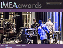 Tablet Screenshot of imeaawards.com